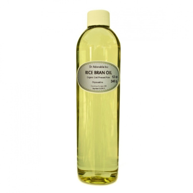 Rice Bran OIL Organic 100% Pure Cold Pressed 350ml by Dr
