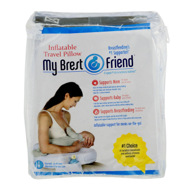 My Brest Friend Travel Inflatable Nursing Pillow Black And White