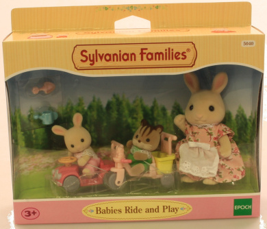 sylvanian babies ride and play