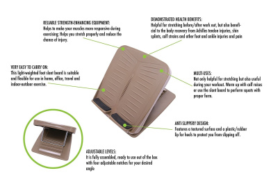 BESPORTBLE Portable Slant Board Adjustable Incline Boards Calf Stretcher Desk Foot Rest Anti Slip Foot Stool Ankle Stretching Calve Stretch Wedge BESPORTBLE Portable Slant Board Adjustable Incline Boards Calf Stretcher Desk Foot Rest Anti Slip Foot Stool Ankle Stretching Calve Stretch Wedge