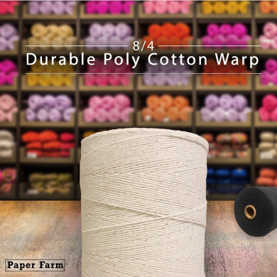 Durable Loom Warp Thread Natural//Off WHITE 8//4 Yarn 800 Yards Perfect For Weavin