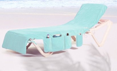 Pink Glitsa Sun lounger cover /& beach bag