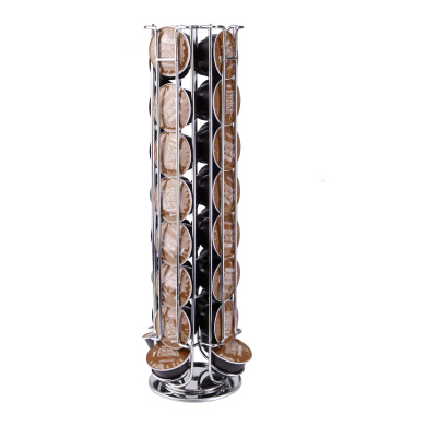 OYSTERBOY Metal Capsule Dispenser Pod Storage Holder fit for Nespresso Capsule up to 40 Capsules