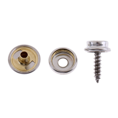 Snap Fastener Kit with 6 Complete Set 5//8 Stainless Steel Snaps Fastener