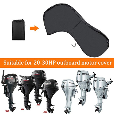 Oslimea Outboard Boat Motor Cover Heavy Duty 420D Outboard Engine Cover Boat Engine Hood Covers Waterproof Oslimea Outboard Boat Motor Cover Heavy Duty 420D Outboard Engine Cover Boat Engine Hood Covers Waterproof