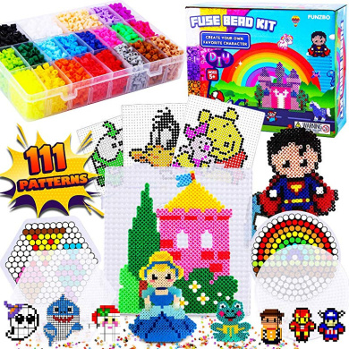 Perler Beads Outer Space Glow in the Dark Fuse Bead Activity Kit for Kids Crafts 2004 pcs